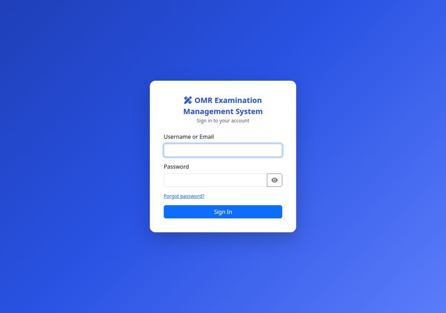 OMR Examination System
